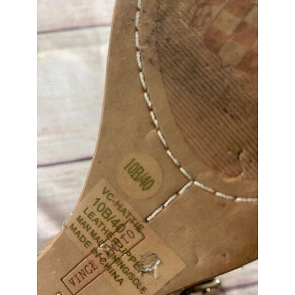 Vince Camuto Gold Wedge Hattie Espadrilles Sandals - 10B - Picture 6 of 12